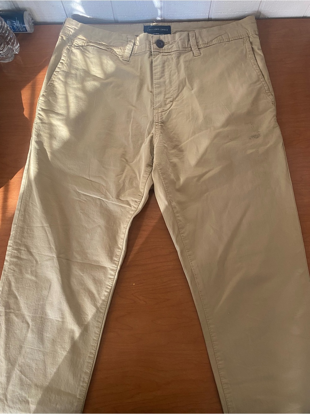 American Eagle Outfitters Straight Jeans - Khaki
